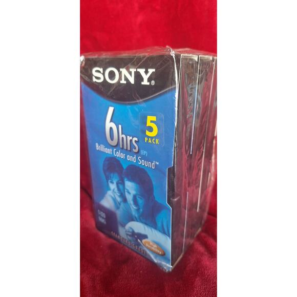 Sony VHS Set of 3 T-120 Standard Grade- NOS Sealed! - Picture 1 of 3